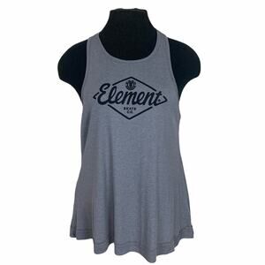 Element Diamond Ribbed Tank Top Gray Size Large